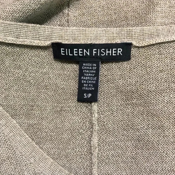 EILEEN FISHER Beige Moreno Wool Sweater - Picture 4 of 8